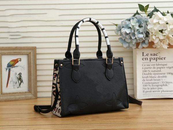

yy designer women bags full letter onthego leopard element gm mm shopping bag pu luxury handbag shoulders bag messenger shoulder women'