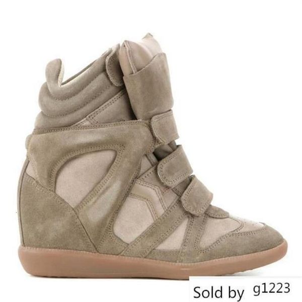

- shoes isabel bekett leather suede sneakers paris designer marant leather height increasing shoes252t
