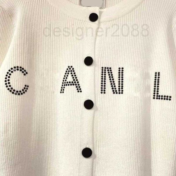 

women's knits & tees designer 2021 lady wool sweater zipper neck adjust red letter striped necks casual women slim sweaters sleeveless, White
