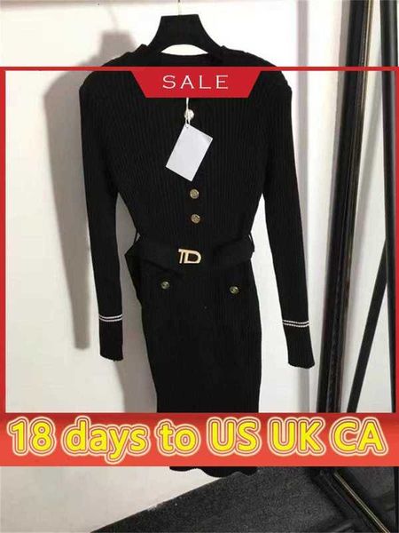 

balman high end celebrity knitted dress women's waist slim woollen autumn and winter, White;black