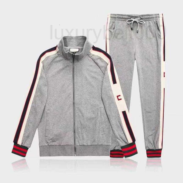 

men's tracksuits designer men sportswear sportswear and sweatshirts autumn winter jogger sporting suit mens sweat suits set plus size e, Gray