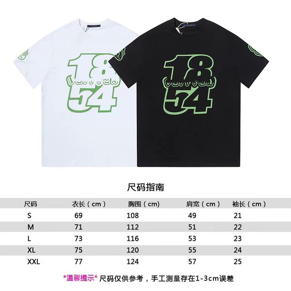 

mens t shirt letter print round trapstar neck short sleeve black white fashion men women tees luxury designer letter printed shirts s-xxl.11, White;black