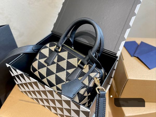 

luxury handbag single shoulder bags fashion two-tone patchwork designer bag canvas fabric crossbody bag messenger zipper purse casual everyt