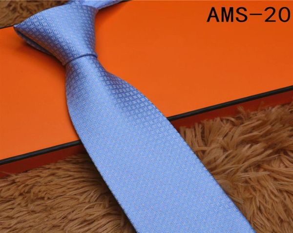 

fashion designer ties for men necktie plaid letter h stripes luxury business leisure silk tie cravat with box sapeee307x9506293, Blue;purple