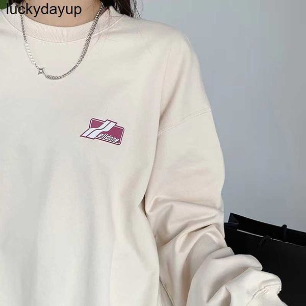 

women's hoodies designer sweatshirts winter new we11done letter plush sweater pullover men's women's loose hoodie, Black