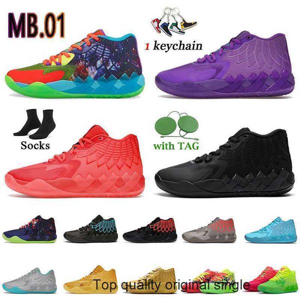 

lamelo ball 1 mb.01 men basketball shoes rick and morty rock ridge not from here black red blast queen city galaxy i unc be you iridescent