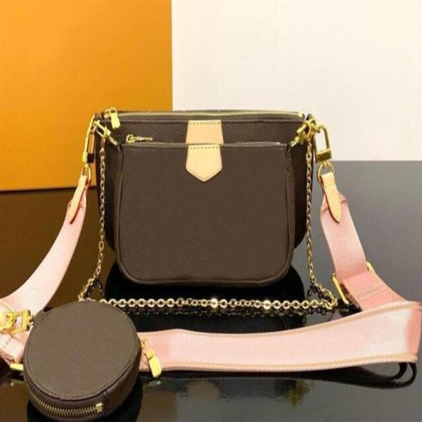 

2021 fashion 9913 evening bags 3set women handbag purses favorite pochette accessoires with straps221h