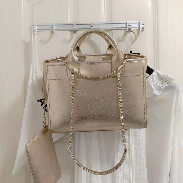 

designer bags handbags tote bag channel chain bagss beach women luxury fashion purse shoulder large capacity canvas shopping bag generous ne