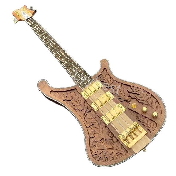 

lvyelectric guitar this is a great bass it carved from precious walnut exquisitely made and has beautiful