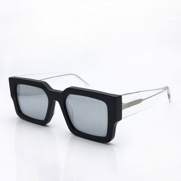 

fashion luxury designer 1579 1580 clash square sunglasses mens vintage trend mirror lens glasses outdoor avant-garde style eyewear anti-ultr, White;black