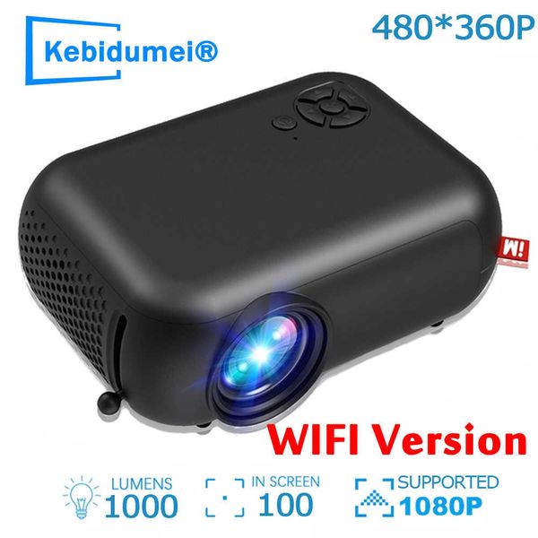Projectors WIFI Projector A10 Support 1080P Mini 4K Outdoor 2.4G Wireless 360 Home Theater Cinema HDMI-compatible For Movie IOS T221216