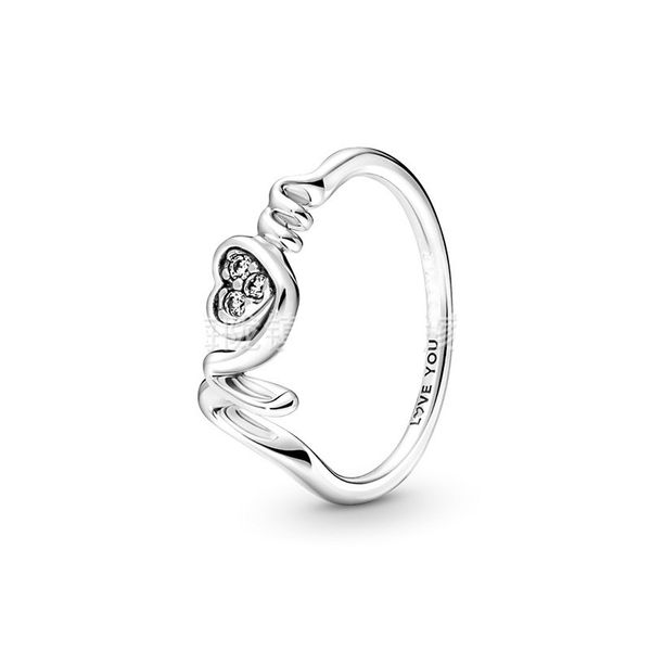 

new crown flower wedding rings for women designer jewelry diy fit pandora ring with mom gift, Slivery;golden