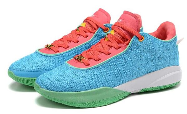 

lebrons 20 blue and time machine shoes christmas barely green multi-color medium soft pink men basketball sport shoe sneakers with box