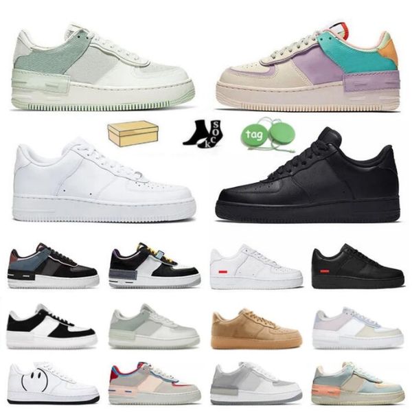 

with box airforces one running shoes sneakers trainers paisley black beige white utility volt triple black designer for mens womens