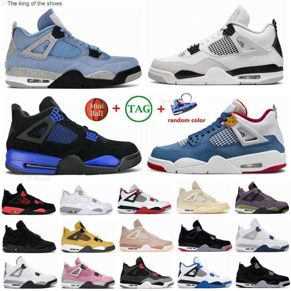 

university blue jumpman 4 4s mens basketball shoes black cat fire red thunder pine green mushroom white cement jordens 4 sports women jorden