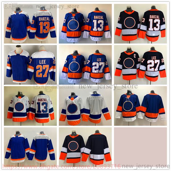 

movie college ice hockey wears jerseys stitched 13mathewbarzal 27anderslee men youth women blank jersey, Black