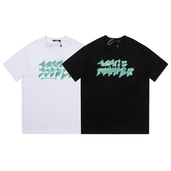 

new mens t shirts womens designer men fashion splash printed t-shirt cotton casual tees short sleeve luxury hip hop couple's style stre, White;black
