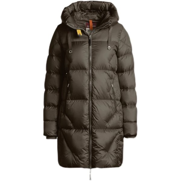 

womans down jacket puffer long duvet waterproof windproof breathable warmth, Black