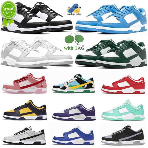 

low panda running shoes designer sb dunks lows for men women sneakers pink gai unc syracuse grey fog university red varsity green, Black