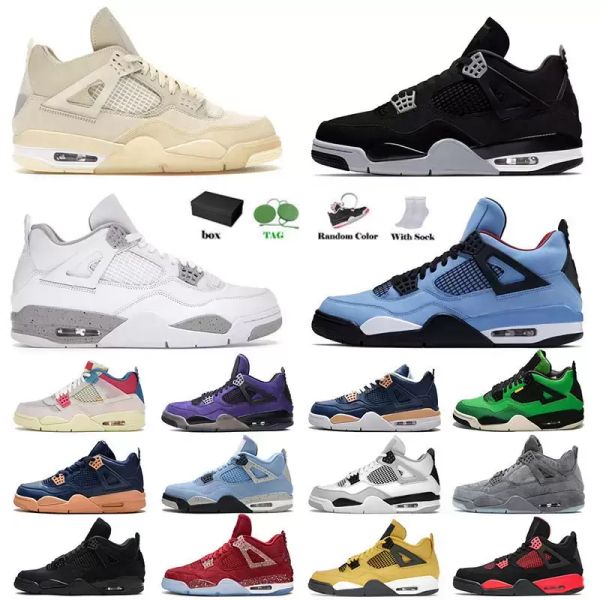 

basketball shoes military black cat sail university blue red thunder infrared pure money neon motorsports white 4 4s men women jumpman sport