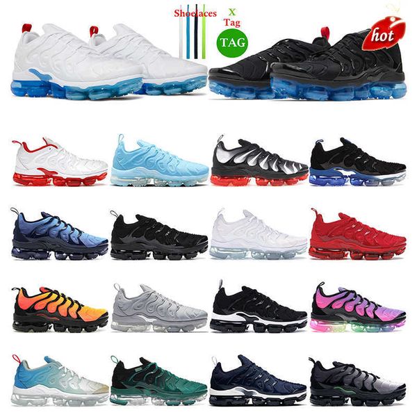 

kd new designer running shoes vapor for max tn plus men womens triple black white mint foam laser blue tennis ball midnight navy