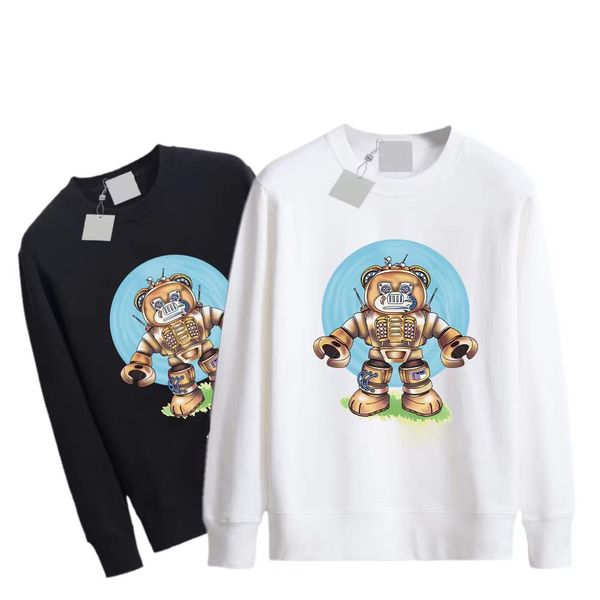 

men hoodie women designer hoodie casual new fashion pullover spring and autumn couple long sleeve round neck hoodies animal print clothing b, Black
