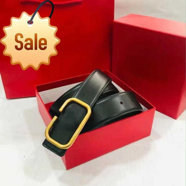 

luxury designer brand belts 2023 new fashion men and women texture leather gold buckle belt box packaging manufacturers direct sales, Black;brown