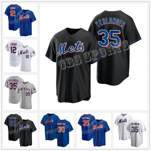 

ny 2022 all-star 12 francisco lindor jerseys mets justin verlander max scherzer 6 starling marte 20 pete alonso jeff mcneil edwin diaz brand, Blue;black