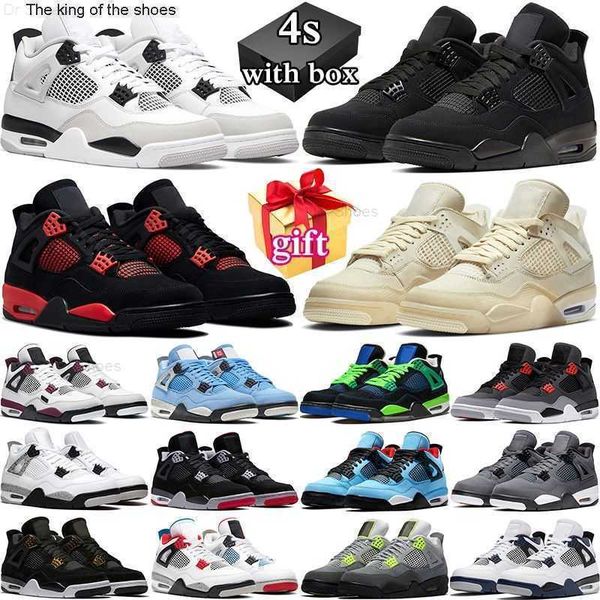 

basketball shoes mens trainers red thunder infrared black cat bred university blue shimmer royalty og 4 4s men women jumpman jordam 4