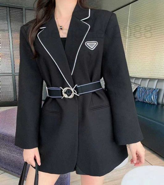 

women's trench coats designer women dress long skirt belt fit skirts for spring summer outwear casual style with budge letter lady slim, Tan;black