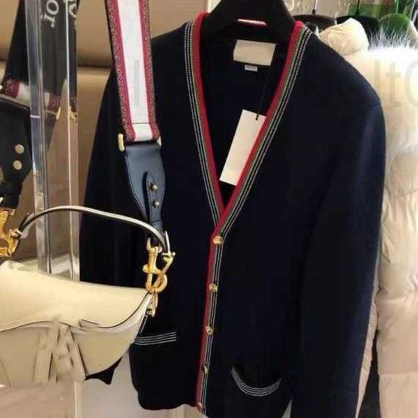 

women's sweaters designer sweater women jacket cashmere cardigan mid-length knitted v-neck loose striped thin ladies trench coat e72 qb, White;black