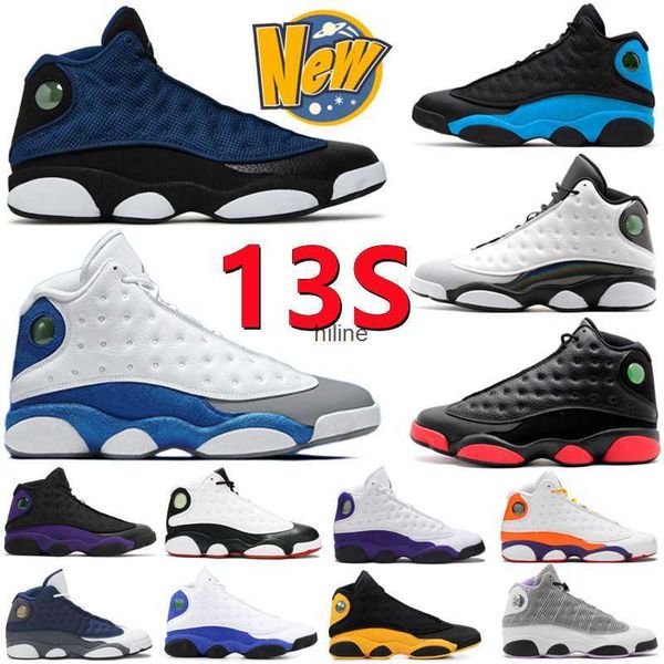 

13s men basketball shoes xiii 13 gym red hyper royal french racer blue linen island green obsidian flint bred midnight navy court