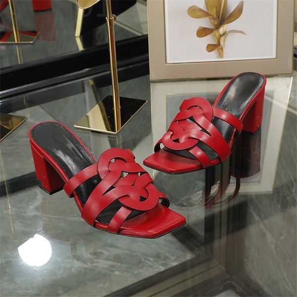 

sandals luxury design 2023 yslity fashion women summer high heels leather cross tie men flat casual slippers 01-019, Black