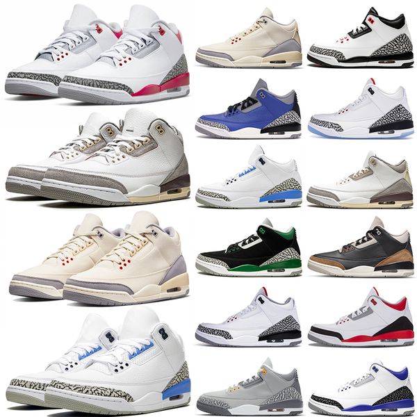 

3s jumpman basketball shoes muslin fire red new unc a ma maniere cardinal blue cement desert elephant neapolitan mens womens trainers