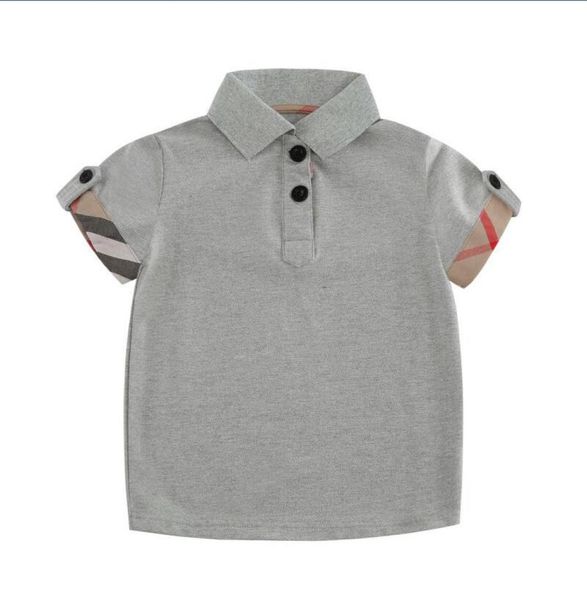

boys039 summer short sleeve tshirt cotton lapel casual grey children039s 966610, Blue