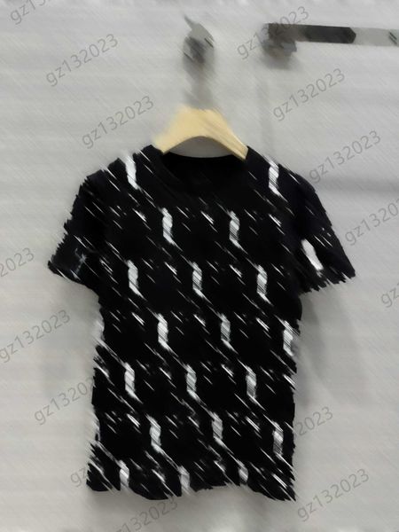 

fashion womens t-shirts classic crew-neck print short-sleeved pullovers pure cotton fabric loose joker shirts designer brand women clothing, White