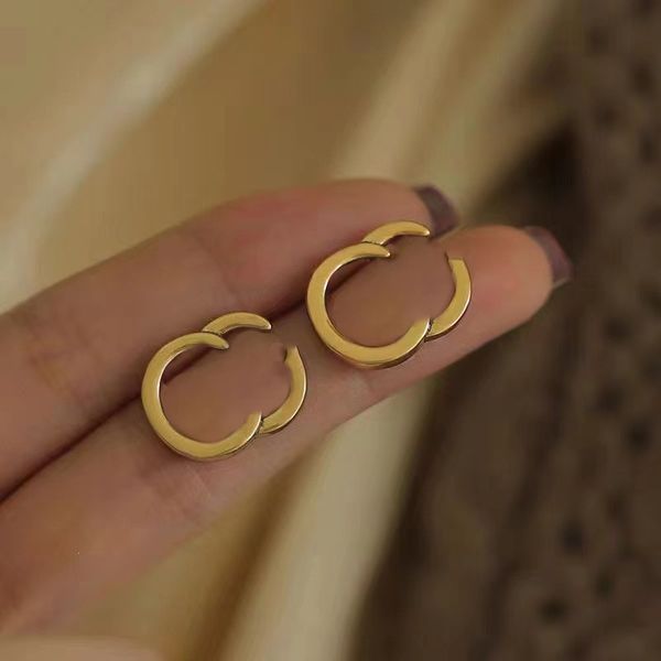 

designer earings for mens charm luxury earrings designer for women valentines day fashion earring designers orecchini letter stud earring ma, Golden