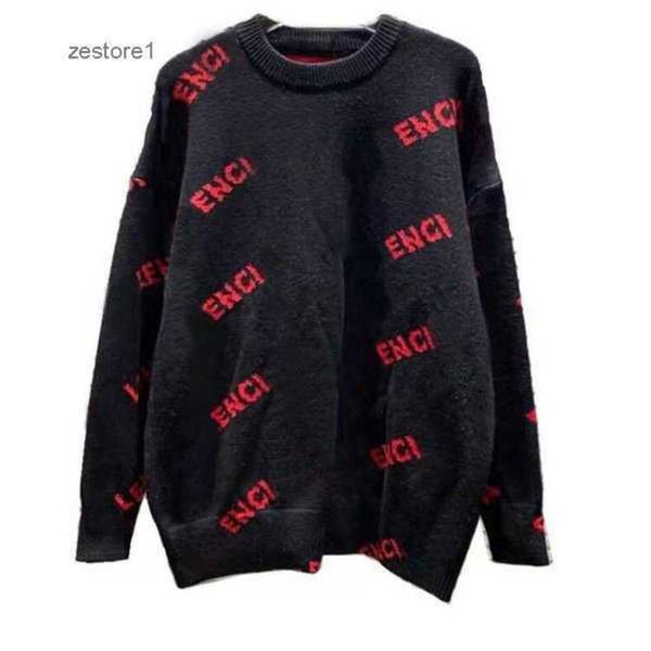 

classic women designer sweater for men autumn pullovers sweatshirt with letters mens s clothes ipyc, White;black