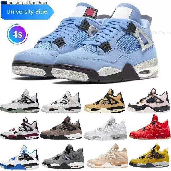 

4 4s shoe bsketball shoes jumpman mens sneakers twist xii stone blue university gold ice cream flu game dark concord men sneaker