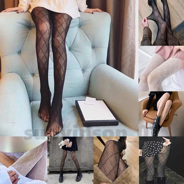 

designers socks lace white stockings fashionable and female japanese cute jk black silk fishnet stocking black ins pantyhose thin letter g t, Black;white