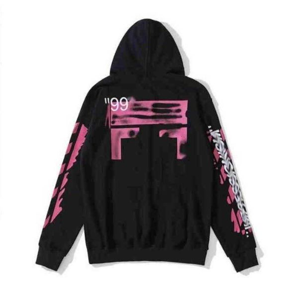 

classic brand mens sweatshirts offs luxury designers fashion back print arrow x hoodies loose hip hop hoodie autumn winter men women k5zwx, Black