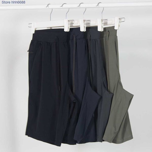 

men's pants new men's wear the men's sports fitness jogging five point pants fast dry light casual shorts high elasticity loo, Black