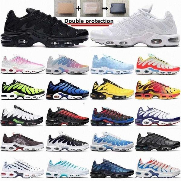 

2021 tn plus running shoes men black white volt glow hyper pastel blue oreo women breathable mens sneaker trainer outdoor sport fa317s