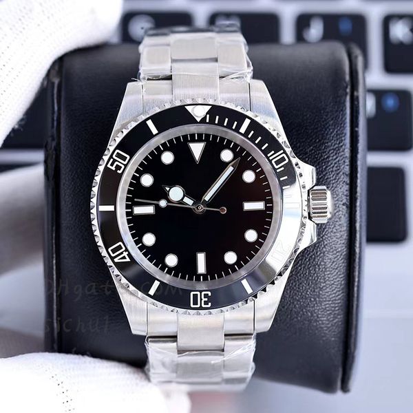 

men's automatic watch classic designer 40mm 904l u8 mechanical watches stainless steel/rubber strap super luminous swimming, Silver