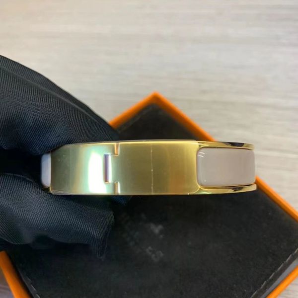 

h ermes designer bracelet 18color h letter bangle brand enamel men and women fashion bracelets everyday accessories party wedding o6cv kngv, Black