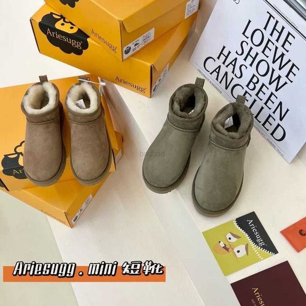 

australia australian tasman ankle boots women tazz slippers womens ultra mini half suede sheepskin wool snow boot designer warm shearing fur, Black
