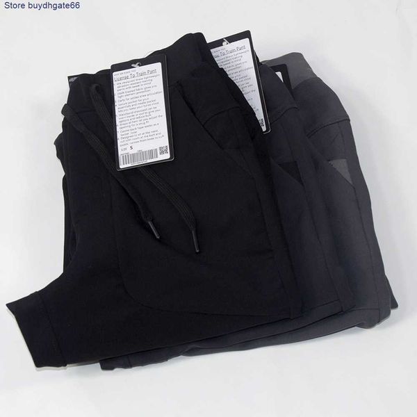 

men's pants new men's wear abc men's sports jogging pants shorter leisure fast dry loose tight belt tooling toe binding fitne, Black