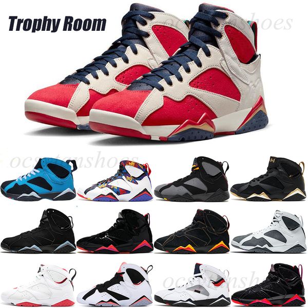 

men basketball shoes 7s jumpman 7 la va patent leather raptor z mist trophy room mens trainers sports sneakers size 7-13