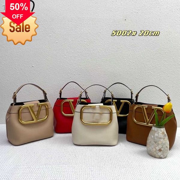 

designer bags classic large v button medium bucket women's cowhide portable single shoulder msenger bag versatile tote factory direct s