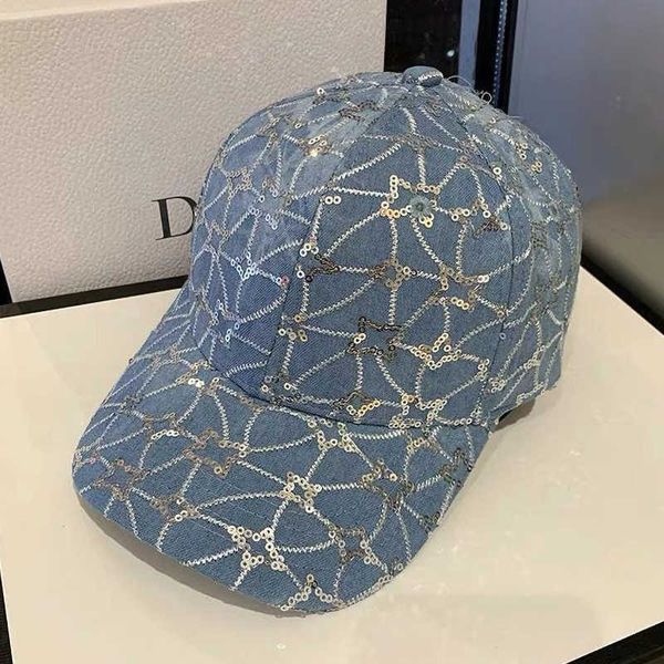 

ball caps women's cap sequin baseball cap summer girls female snapback hip hop caps adjustable sun hatj230227, Blue;gray
